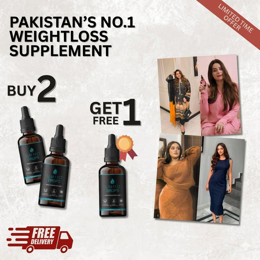 Pakistan’s Best Weight Loss drops (Buy 2 Get 1 FREE)
